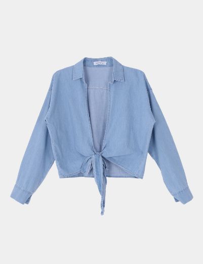 Picture of  Denim Shirt Blouse  w1200113 