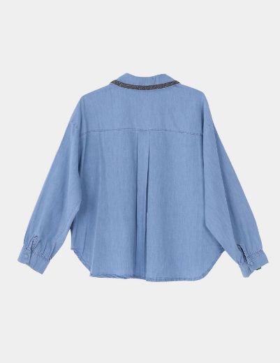 Picture of Ruffled hem shirt  w12001022 