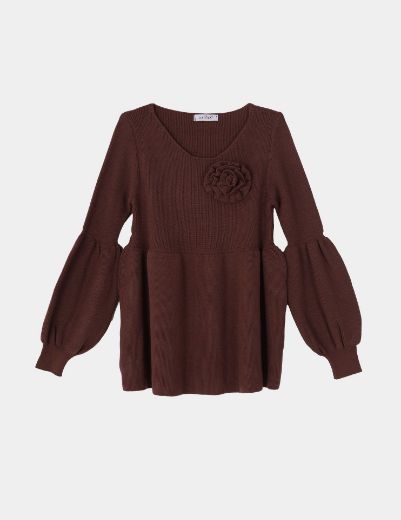 Picture of Rosette knit blouse w11482528 