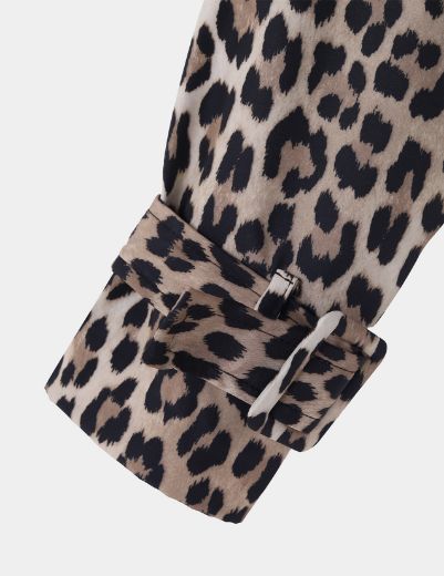 Picture of Leopard Cropped Trench Coat  w12027916 