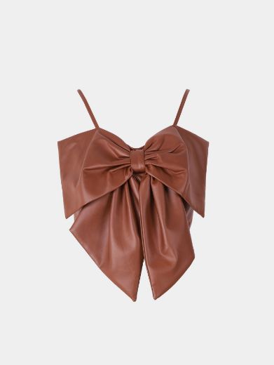 Picture of Bow Leather Top  w12021903 