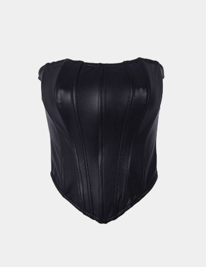 Picture of leather tube top  w12021905 