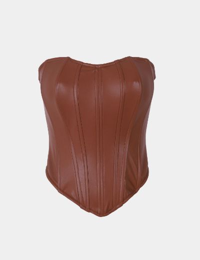 Picture of leather tube top  w12021905 