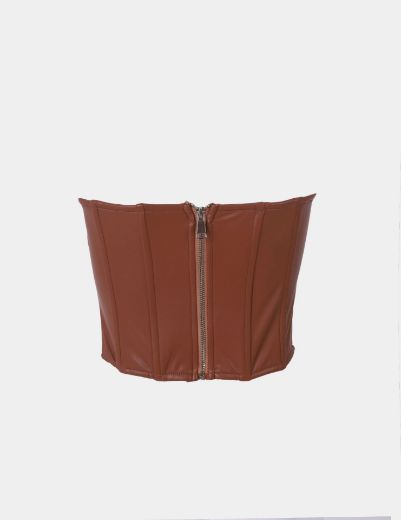 Picture of leather tube top  w12021905 