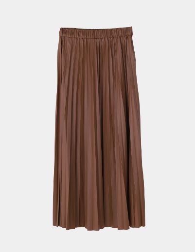 Picture of leather pleated skirt   w12026902 