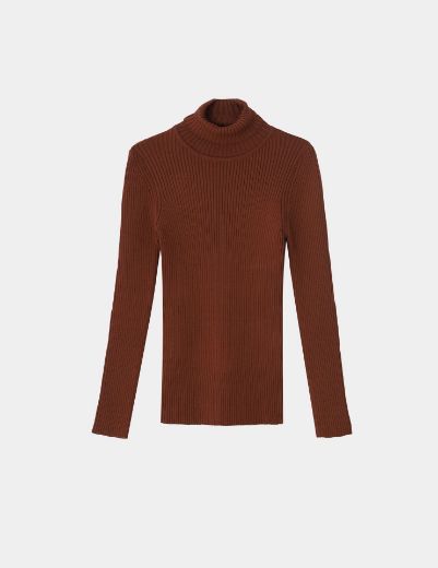 Picture of ribbed turtleneck basic w11482527 