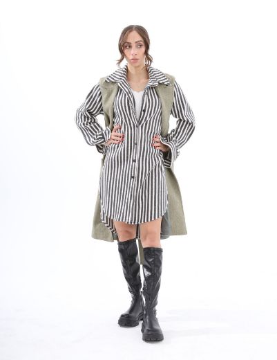 Picture of Striped Shirt Dress  w11542001/1 