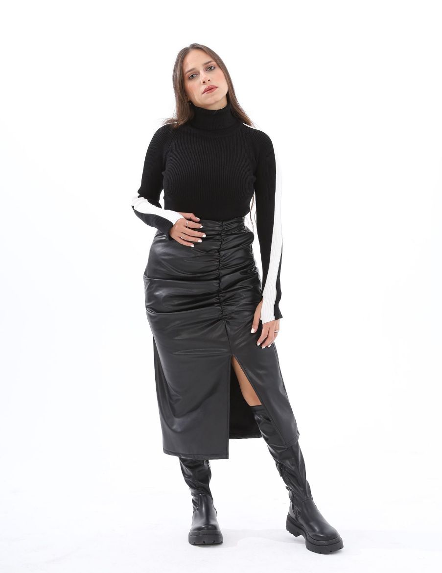 Picture of Leather Midi Skirt  w12026904 