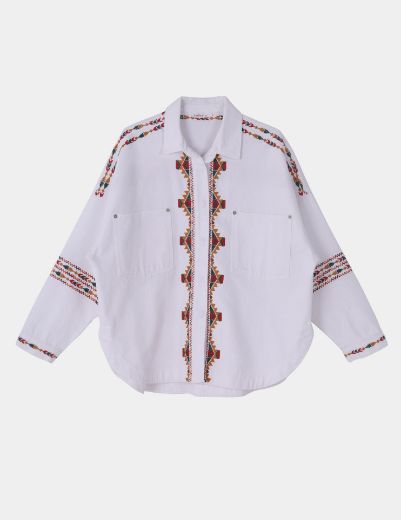 Picture of Embroidered denim jacket  w12037801 