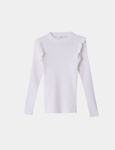 Picture of Ruffle Trim Knit Basic  w11482512 