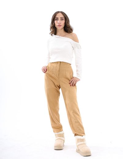 Picture of suede formal pants  w12061414 