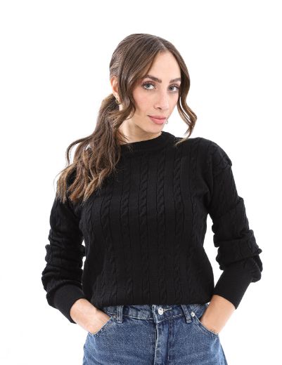 Picture of twisted knit sweater  w1202911 