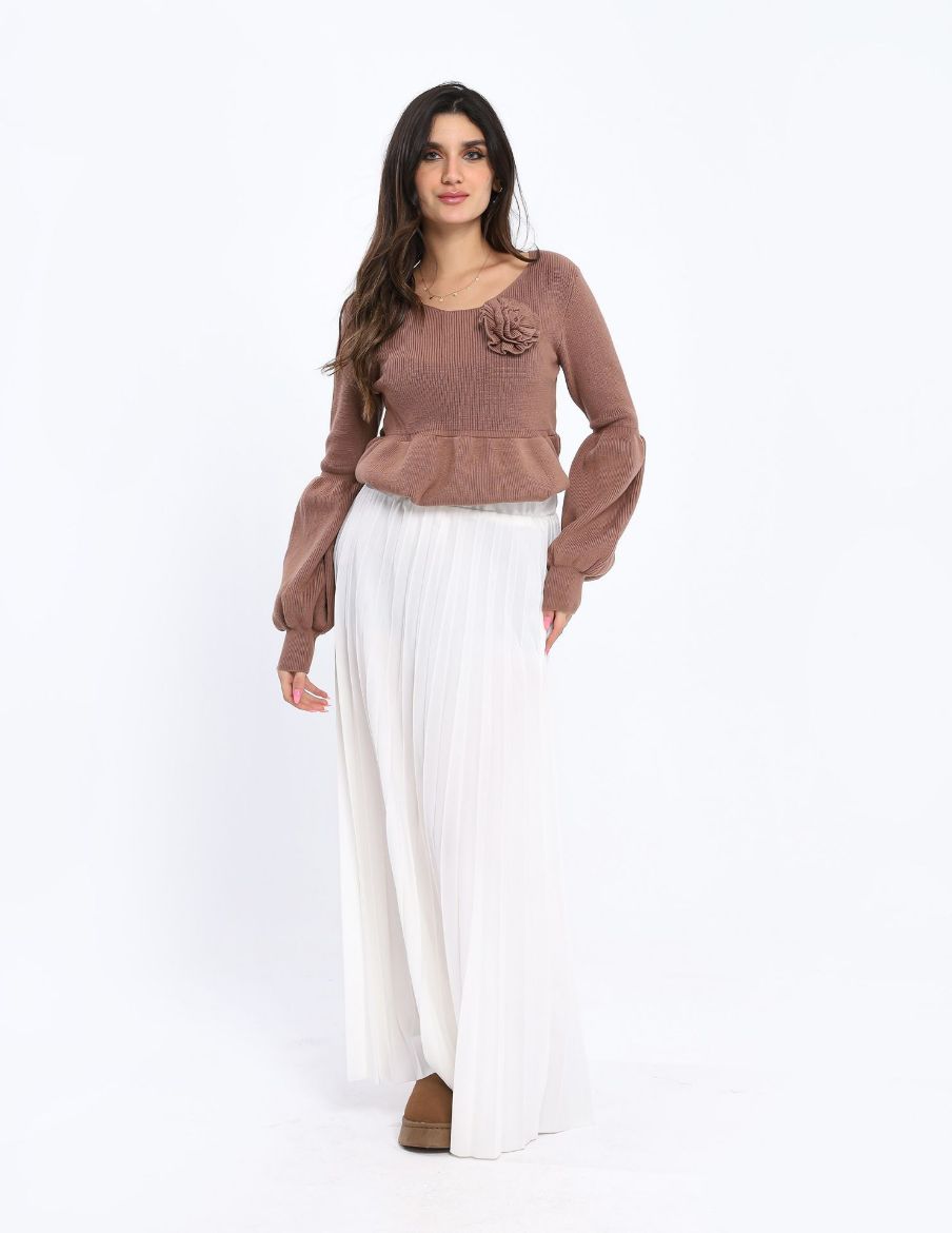 Picture of pleated maxi skirt w6972424 