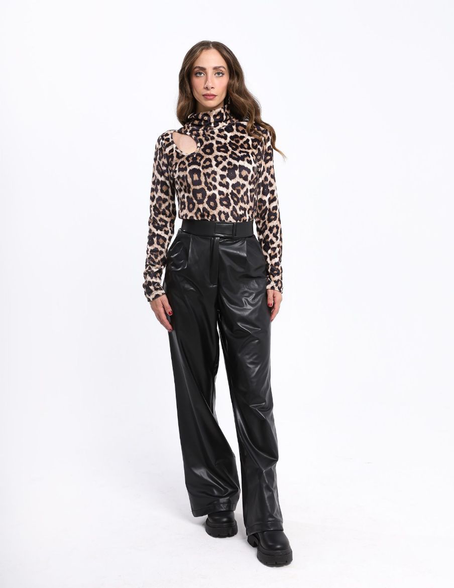 Picture of wide leg leather pants  w12025906 