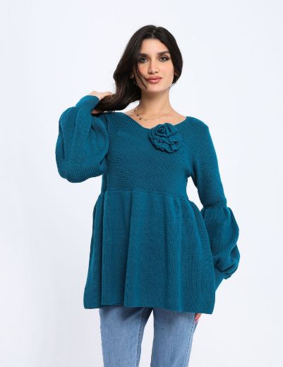 Picture of Rosette knit blouse w11482528 