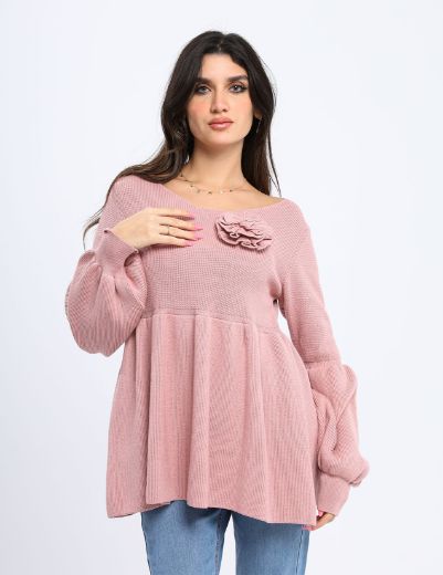 Picture of Rosette knit blouse w11482528 