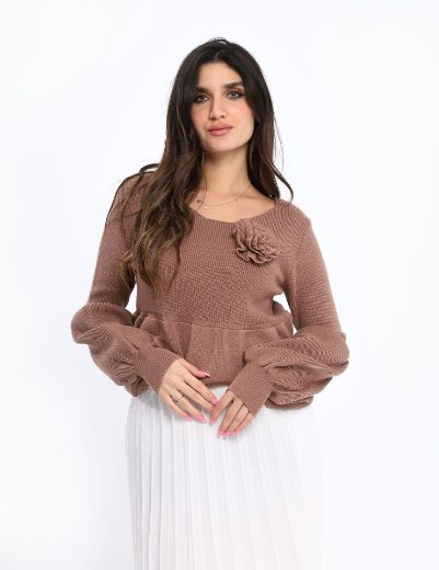 Picture of Rosette knit blouse w11482528 