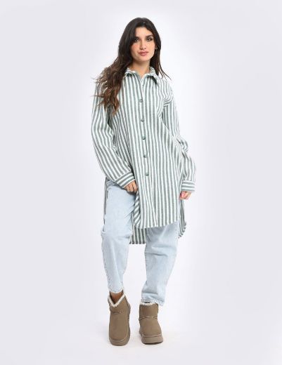 Picture of Striped Shirt Dress  w11542001/1 