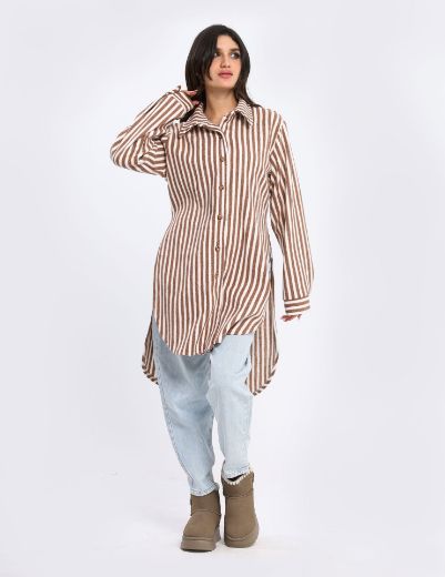 Picture of Striped Shirt Dress  w11542001/1 