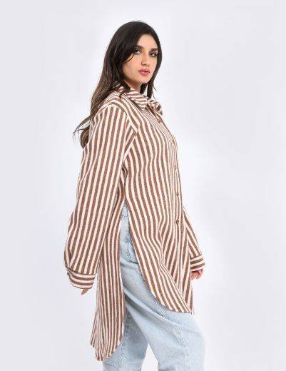 Picture of Striped Shirt Dress  w11542001/1 