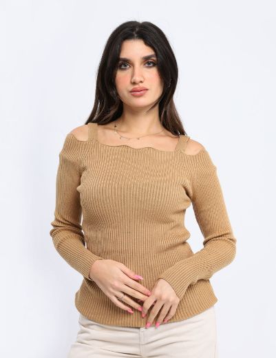 Picture of Open shoulder basic sweater  w11482502 