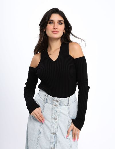 Picture of Off Shoulder Ribbed Basic  w11482524 