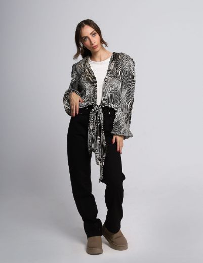 Picture of Wrapped velvet blouse  w11464001/1 