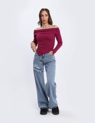 Picture of Wide leg jeans w12112368 