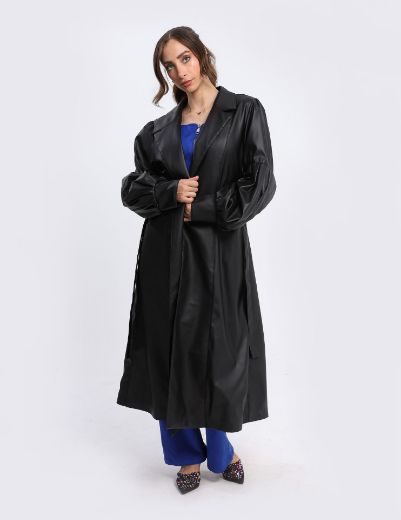 Picture of metalic leather coat  w120140008 