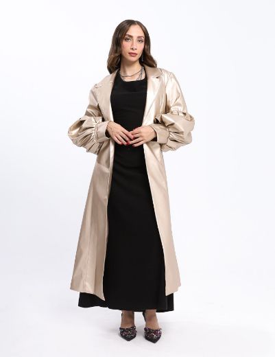 Picture of metalic leather coat  w120140008 