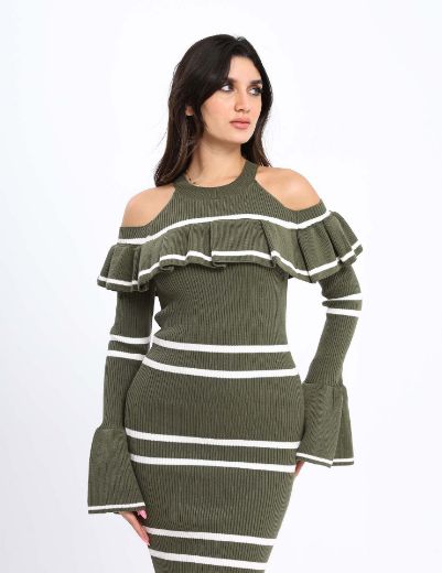 Picture of  Cold shoulder dress w11482525 