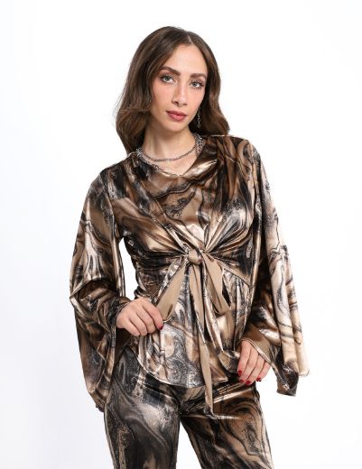 Picture of Marble flare blouse  w114730006 