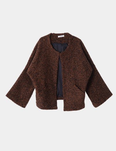 Picture of collarless woolen jacket  w11464000/1 