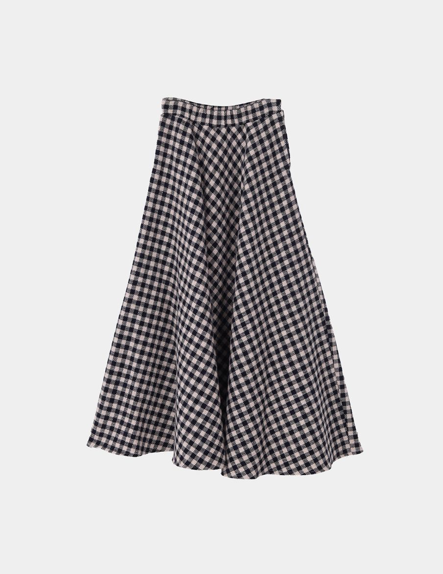 Picture of Plaid flare skirt  w1200777/8 