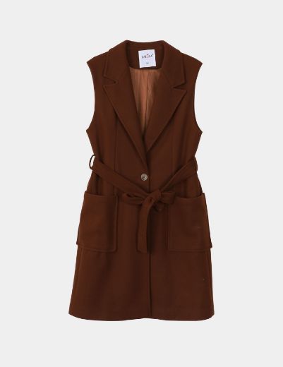 Picture of  sleeveless coat  w120140012 