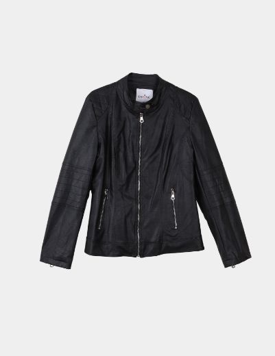 Picture of leather moto jacket  w12067010 