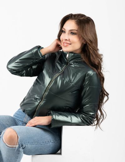 Picture of Metallic puffer jacket  w12027906 