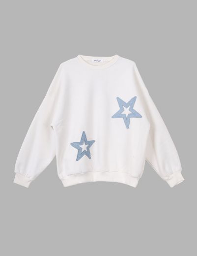 Picture of denim patch sweatshirt  w1209049 