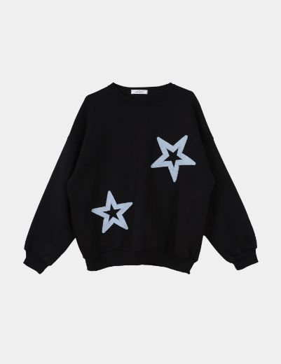 Picture of denim patch sweatshirt  w1209049 