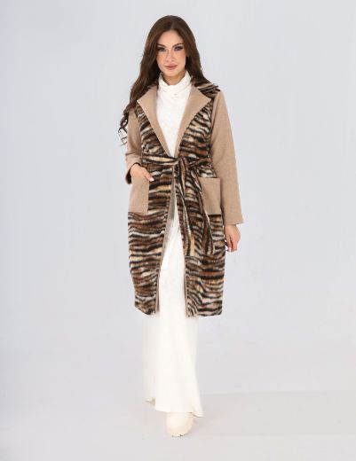 Picture of printed overcoat  w12001101 