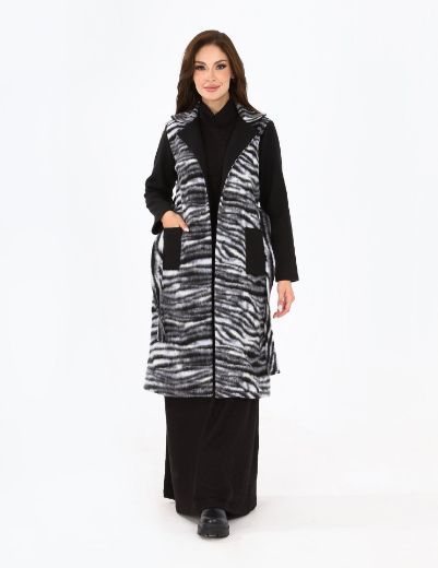 Picture of printed overcoat  w12001101 