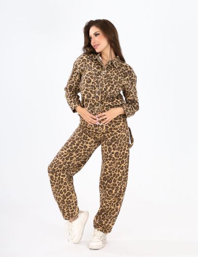 Picture of leopard denim shirt  w1207547 