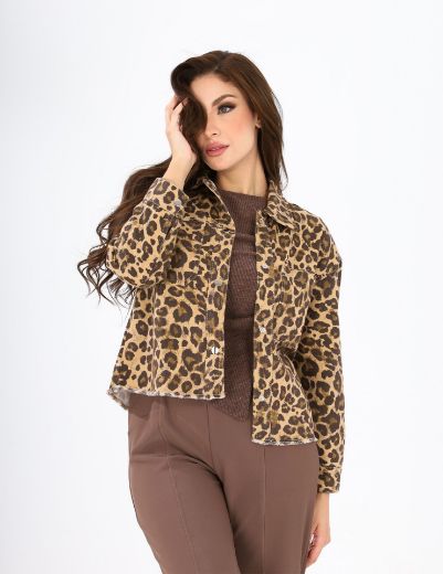 Picture of leopard denim shirt  w1207547 