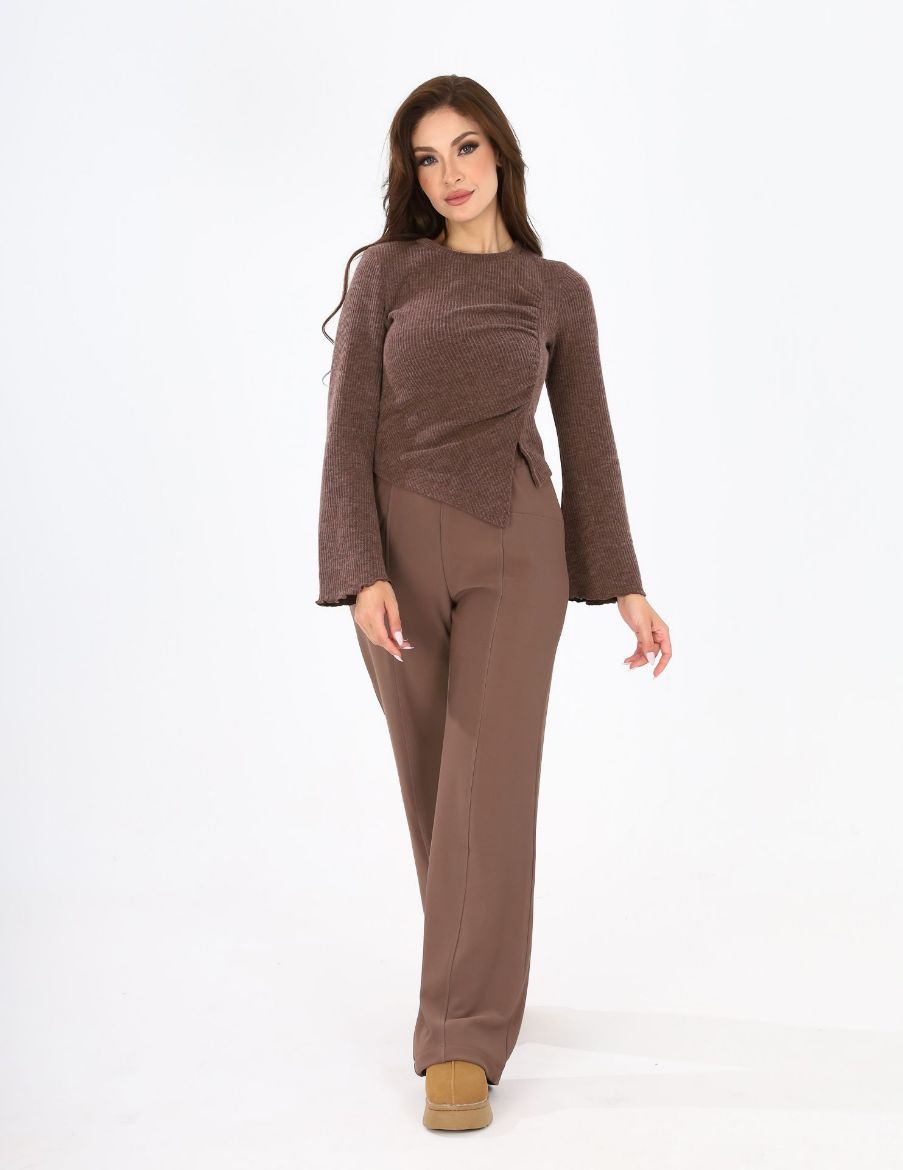 Picture of asymmetrical ribbed top  w11542005 