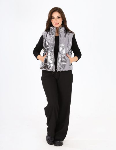 Picture of Metallic quilted vest  w120140024 