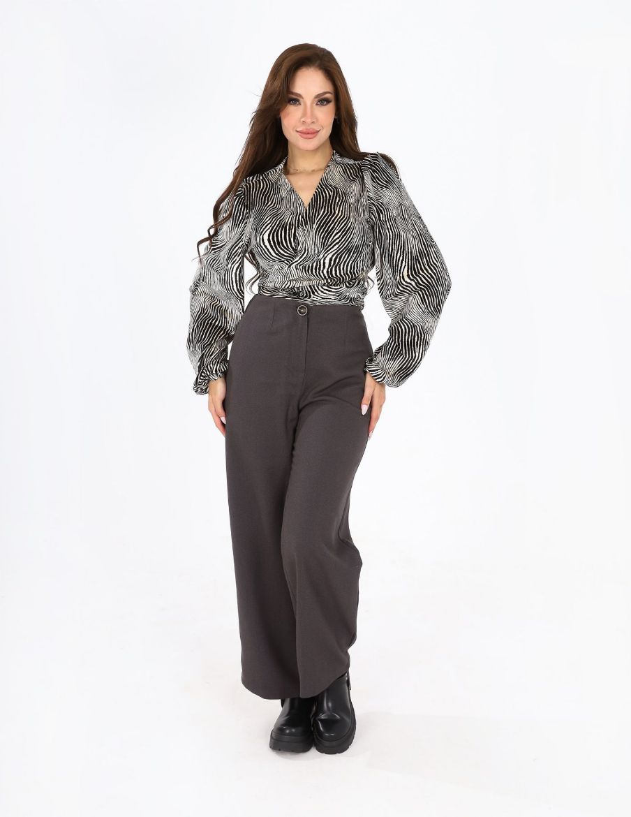 Picture of Wrapped velvet blouse  w11464001/1 