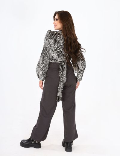 Picture of Wrapped velvet blouse  w11464001/1 