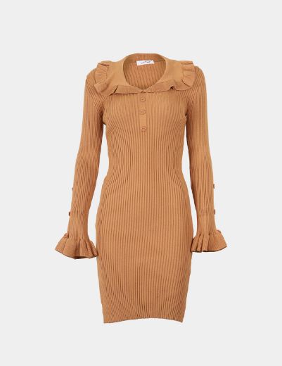 Picture of ruffled knit dress  w11482551 