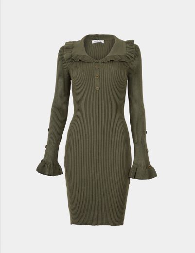 Picture of ruffled knit dress  w11482551 