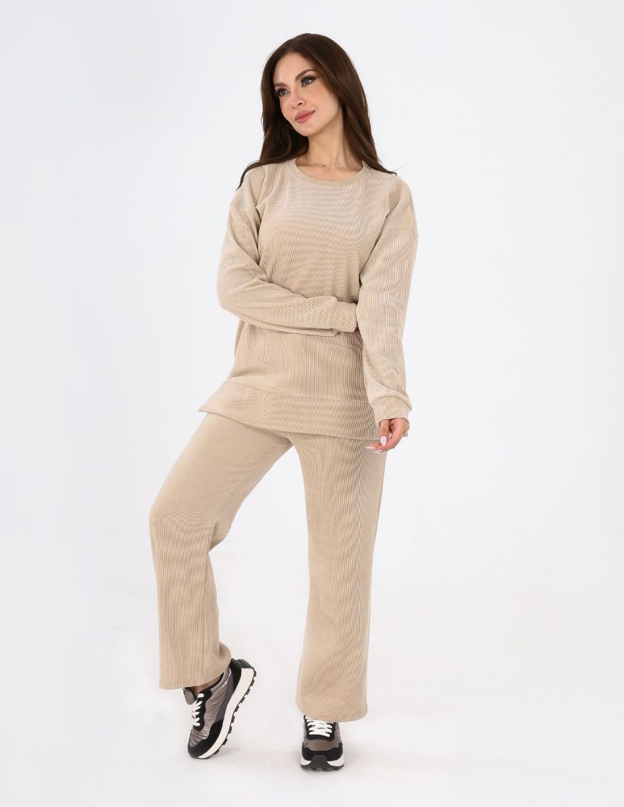 Picture of  Ribbed sweater & pants set w120140034 